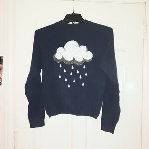 Divided Raincloud Sweater